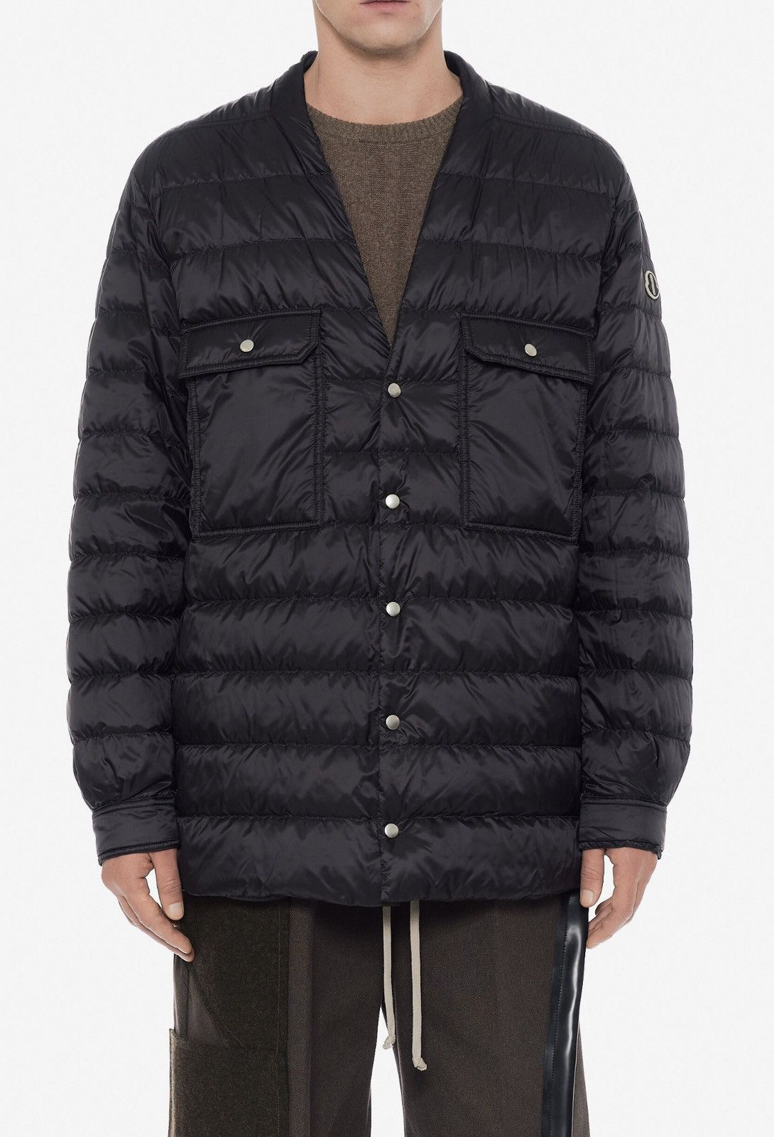 Moncler Last Rick Owens x Moncler Webbing Trimmed Quilted Jacket Size US M / EU 48-50 / 2 - 1 Thumbnail