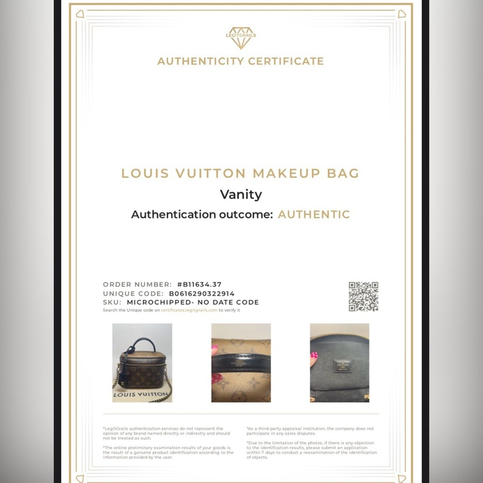 Louis Vuitton Louis Vuitton Vanity PM Reverse Monogram Chain Leather Strap Size ONE SIZE - 3 Thumbnail