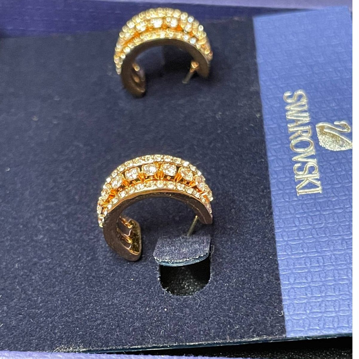 Swarovski Swarovski Further Pierced Earrings White Rose Gold Plated Size ONE SIZE - 2 Thumbnail