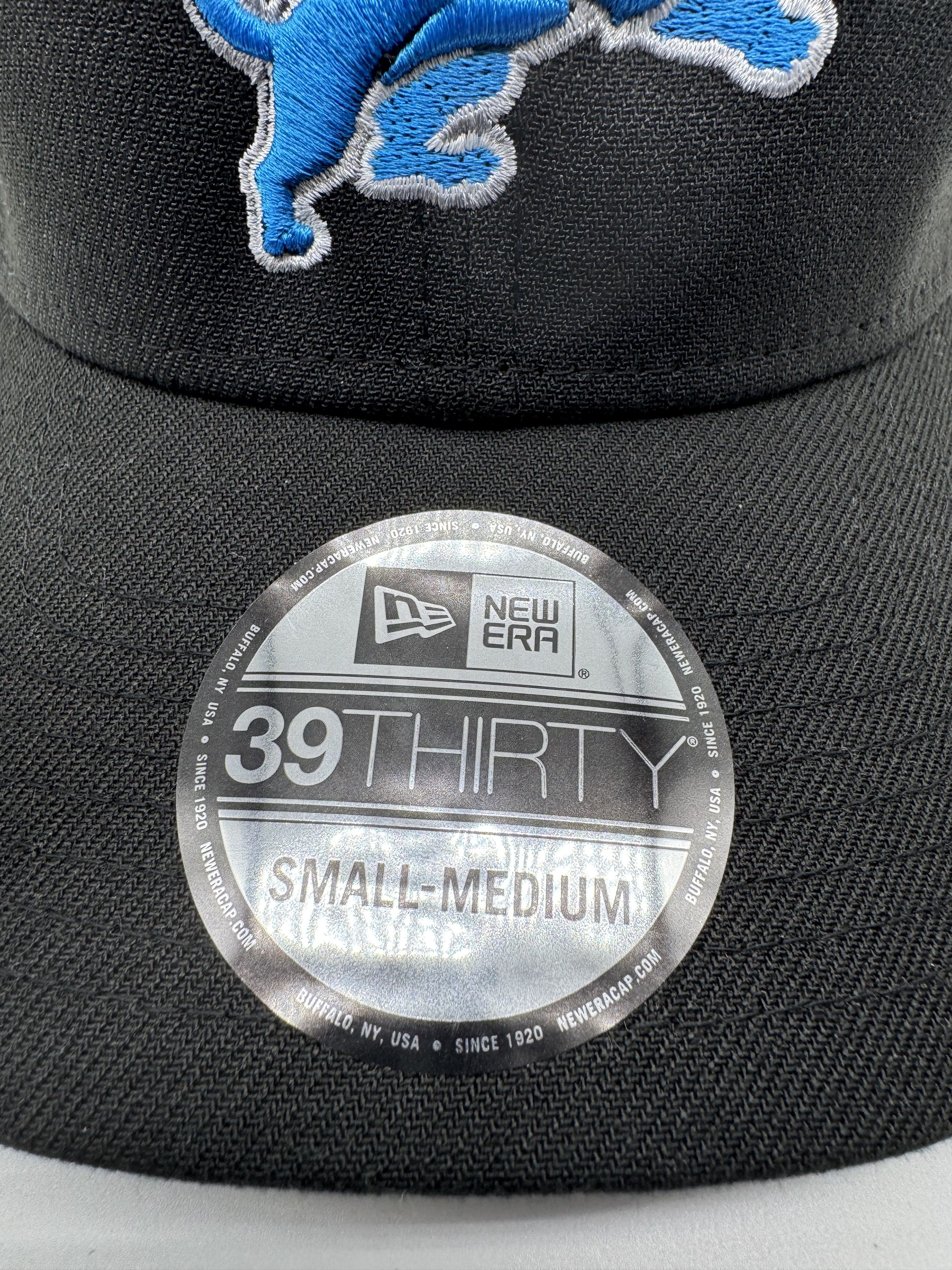 New Era New Era Detroit Lions Black Hat Cap Size Small-Medium New Size ONE SIZE - 3 Thumbnail