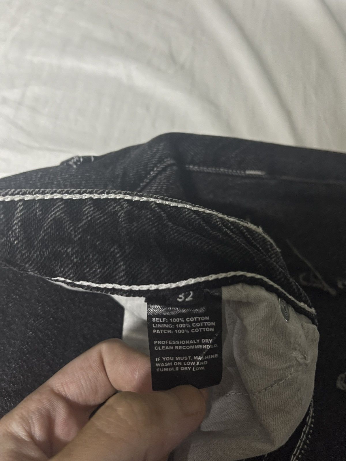 Revenge REVENGE SPIDER WEB DENIM PANT BLACK Size US 32 / EU 48 - 6 Thumbnail