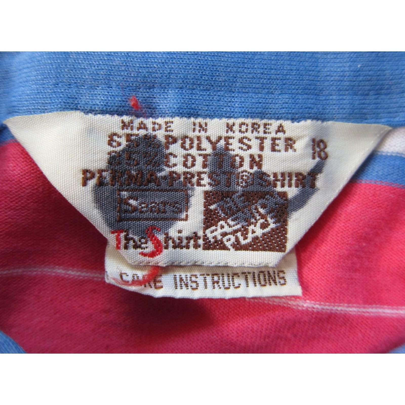 Vintage Vintage The Fashion Place Polo Shirt Women Stripe Pink Blue Lightweight Cotton L Size L / US 10 / IT 46 - 3 Thumbnail