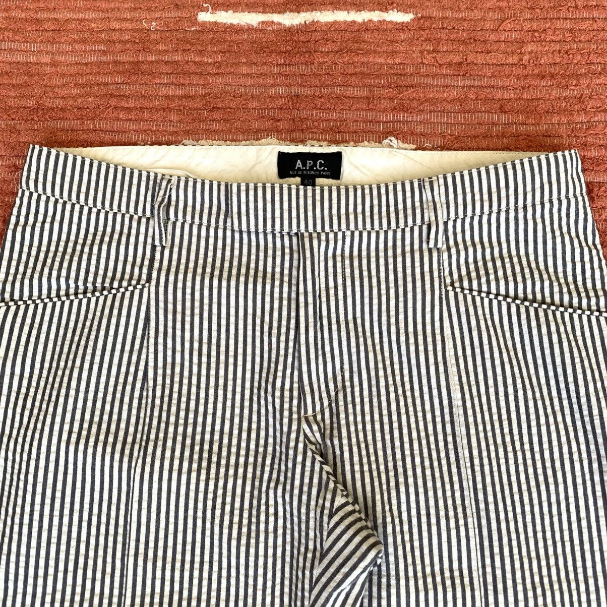 A.P.C. A.P.C. Martin Striped Cotton Trousers Size 30" / US 8 / IT 44 - 2 Thumbnail