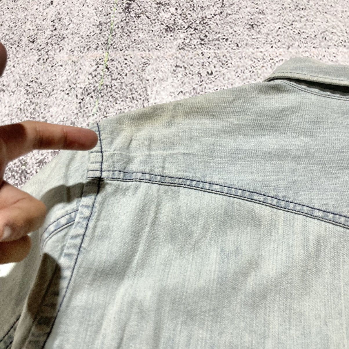 Diesel Vintage Diesel Cowboy Western Shirt Blue Washed Jeans Size US XL / EU 56 / 4 - 14 Thumbnail