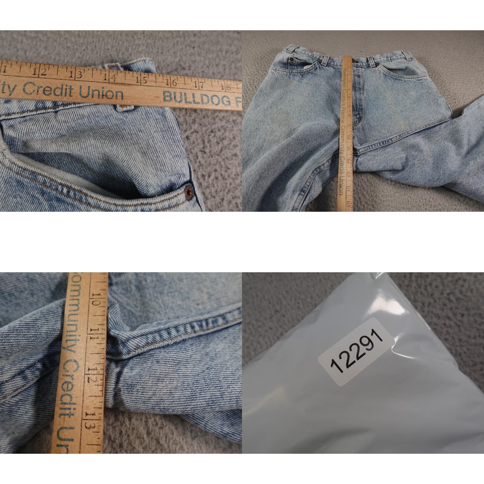 Levi's VINTAGE Levis 550 Jeans Mens 34x30 Blue Relaxed Fit Tapered Denim 90s Made USA Size US 34 / EU 50 - 10 Thumbnail