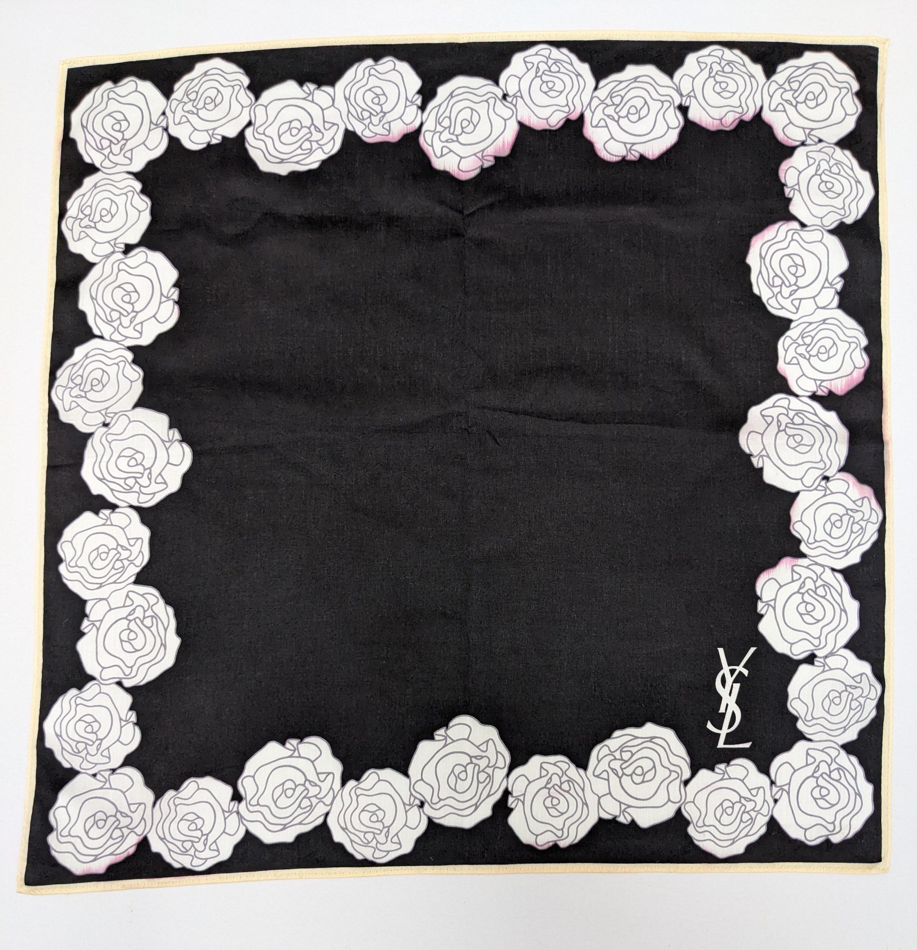 Yves Saint Laurent Yves Saint Laurent YSL Silk-Blend Handkerchief Size ONE SIZE - 3 Thumbnail