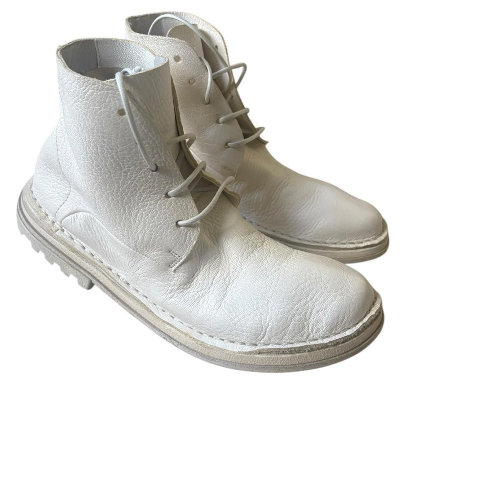 Marsell MARSÈLL Woman Calfskin Lace Up Ankle Boots White Size Size US 6 / IT 36 - 9 Thumbnail