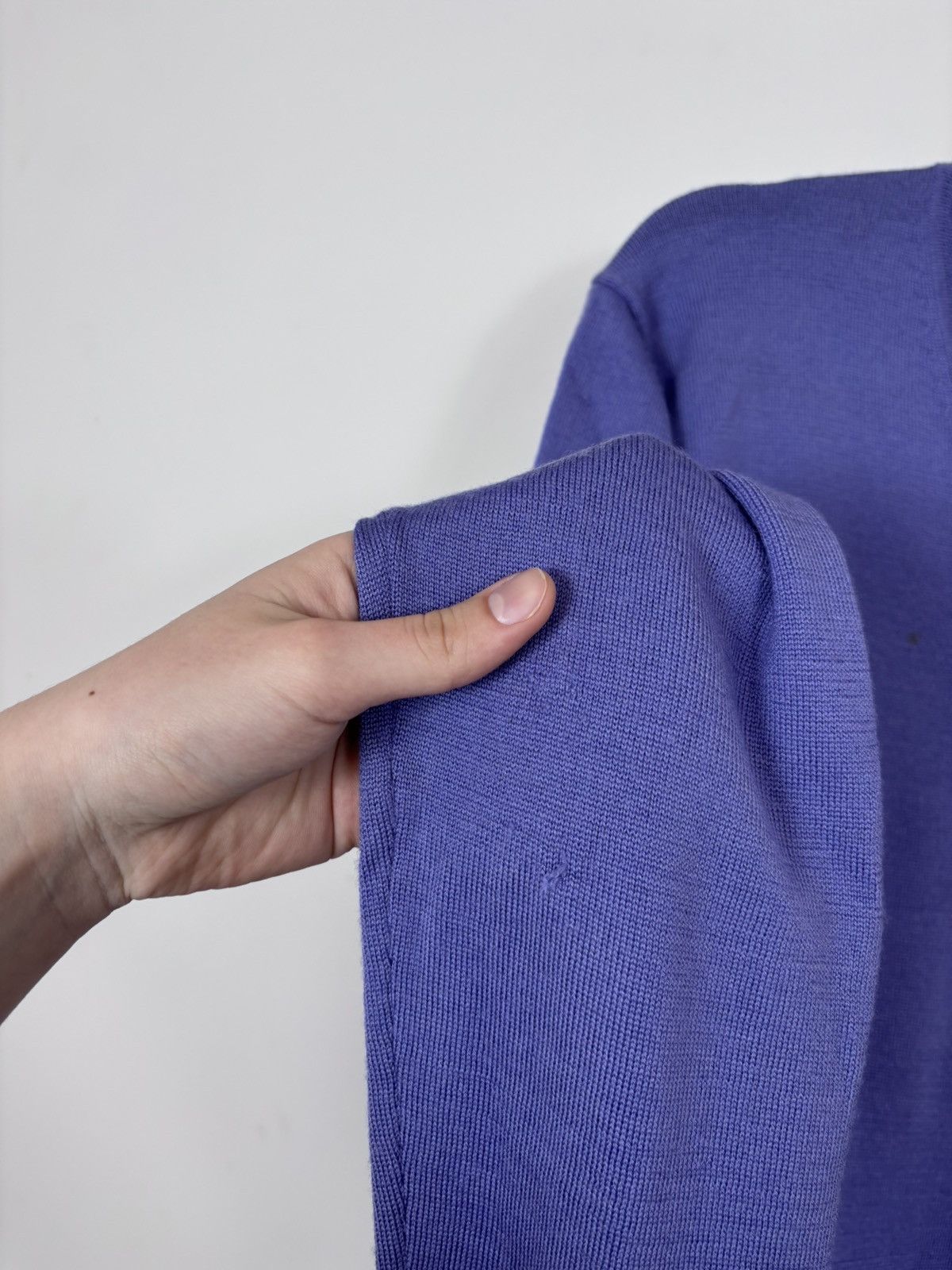 Valentino Valentino Roma Men’s Purple Blue Wool V-Neck Sweater Size US M / EU 48-50 / 2 - 11 Thumbnail