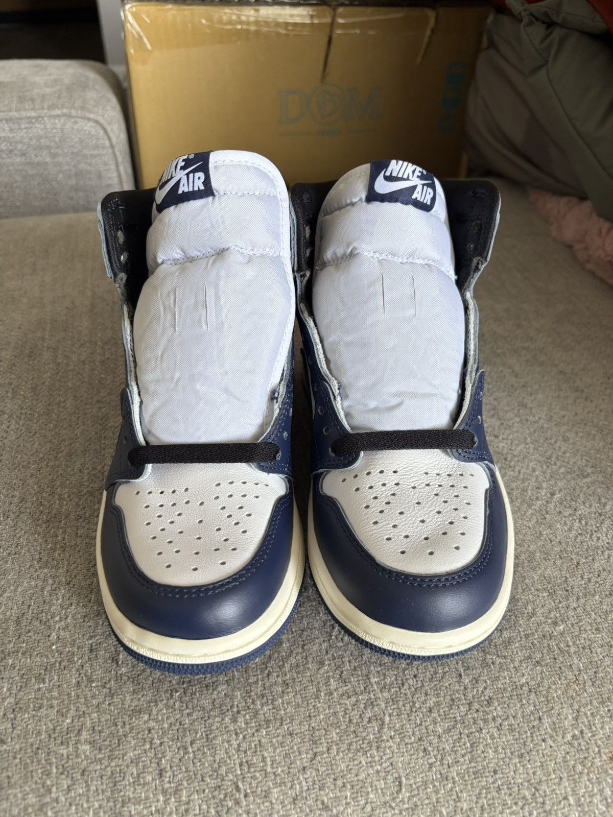 Jordan Brand Air Jordan 1’s Midnight Blue, Size 4M BRAND NEW NO BOX Size US 5 / EU 37 - 2 Thumbnail