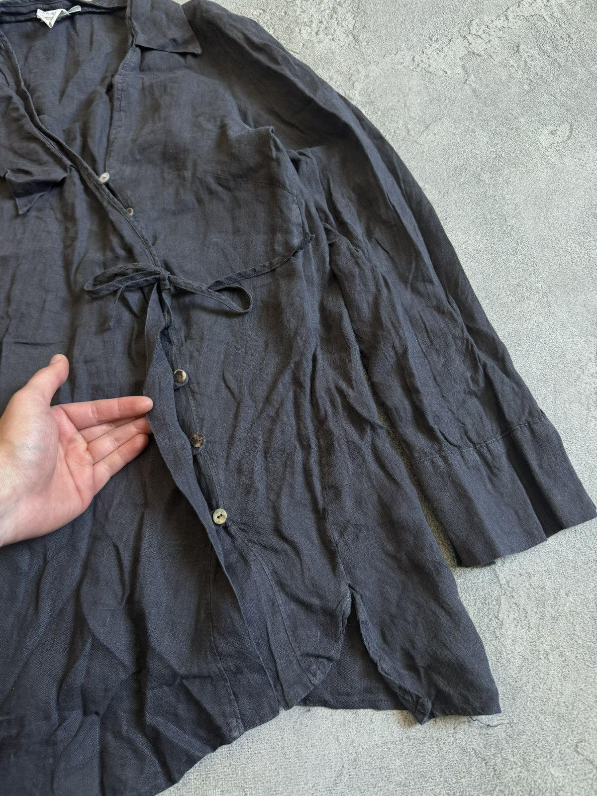 Sarah Pacini Sarah Pacini 2size 100% linen shirts blouse button up Size M / US 6-8 / IT 42-44 - 9 Thumbnail