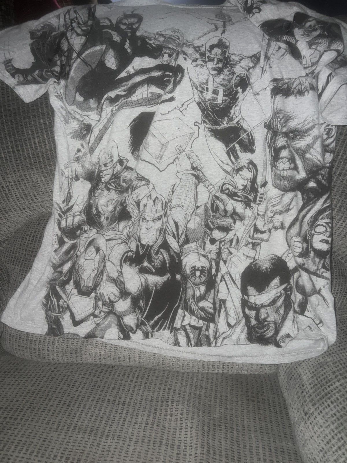 Marvel Comics Marvel Comics Heroes Avengers Sketches All-Over Tee Size US XL / EU 56 / 4 - 3 Thumbnail