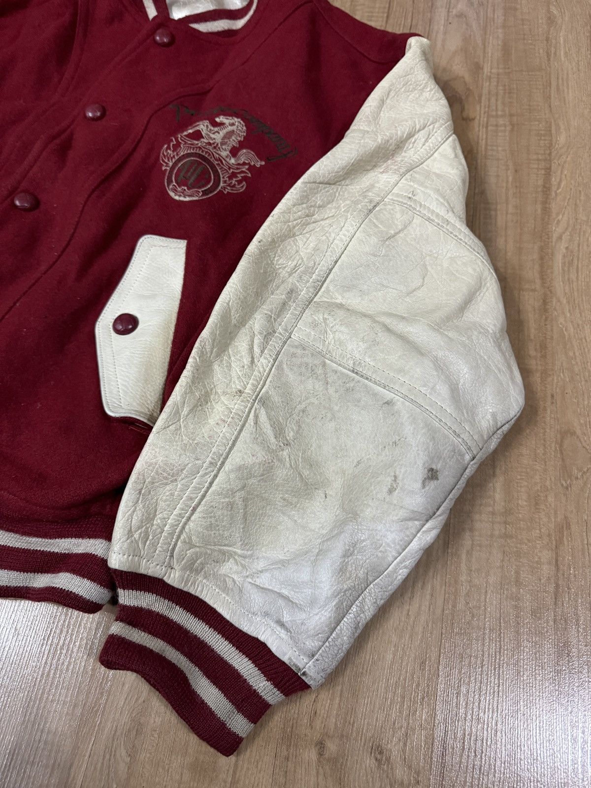 Vintage VINTAGE PAZZO COMPANY VARSITY JACKET Size US L / EU 52-54 / 3 - 3 Thumbnail