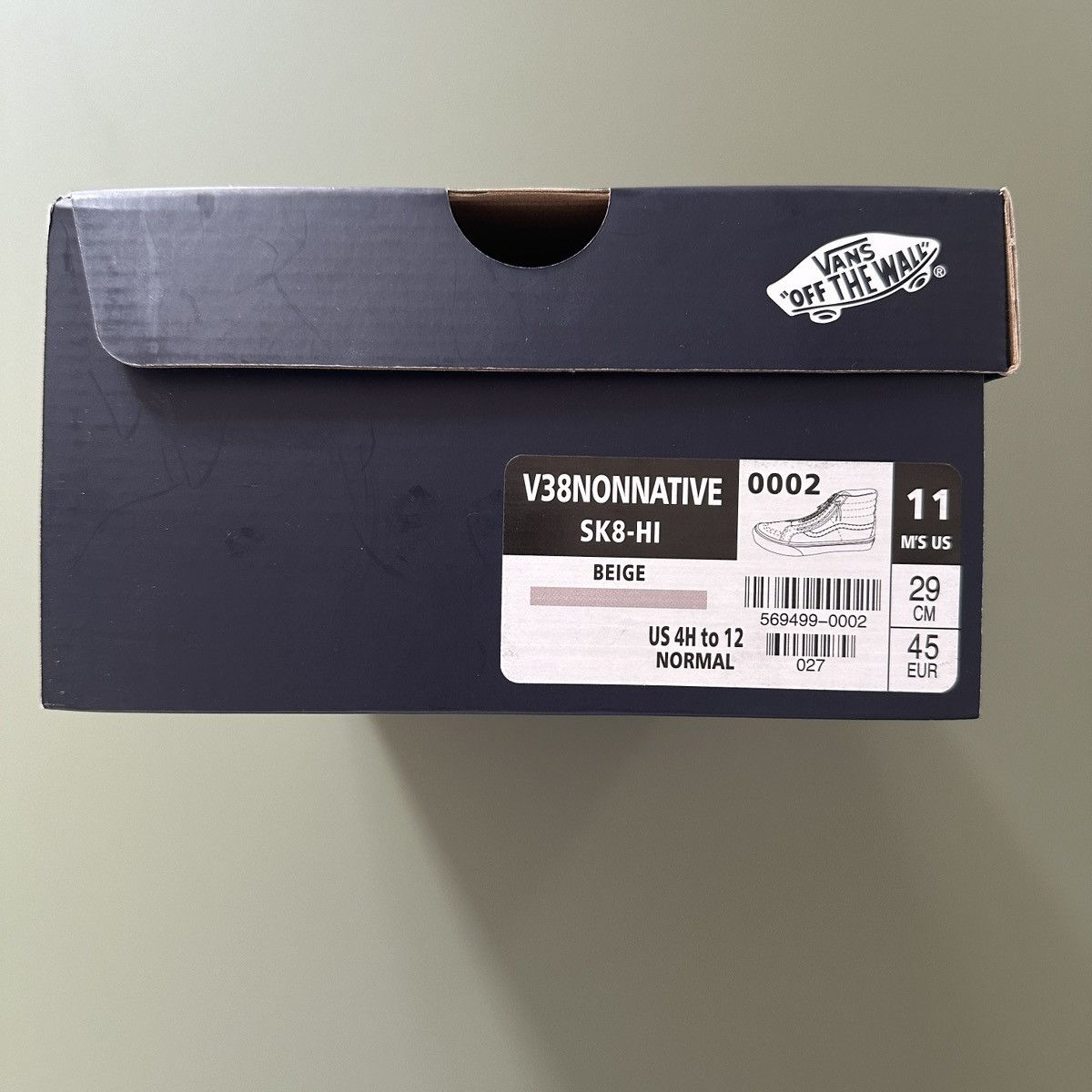 Vans Nonnative x Vans Sk8-Hi Beige, US 11 Size US 11 / EU 44 - 3 Thumbnail