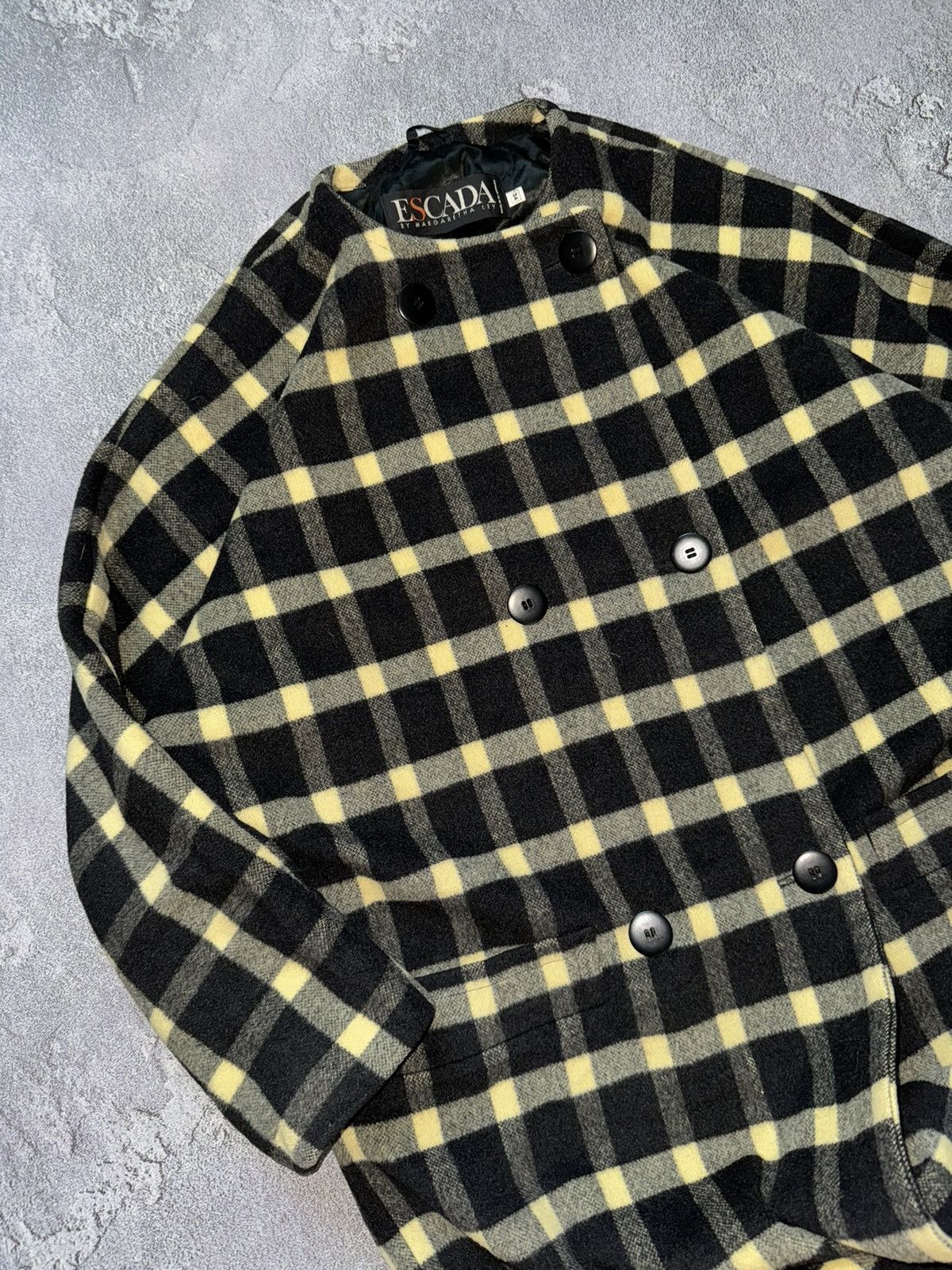Escada × Vintage Escada by Margaretha ley vintage flannel coat long jacket Size M / US 6-8 / IT 42-44 - 2 Thumbnail
