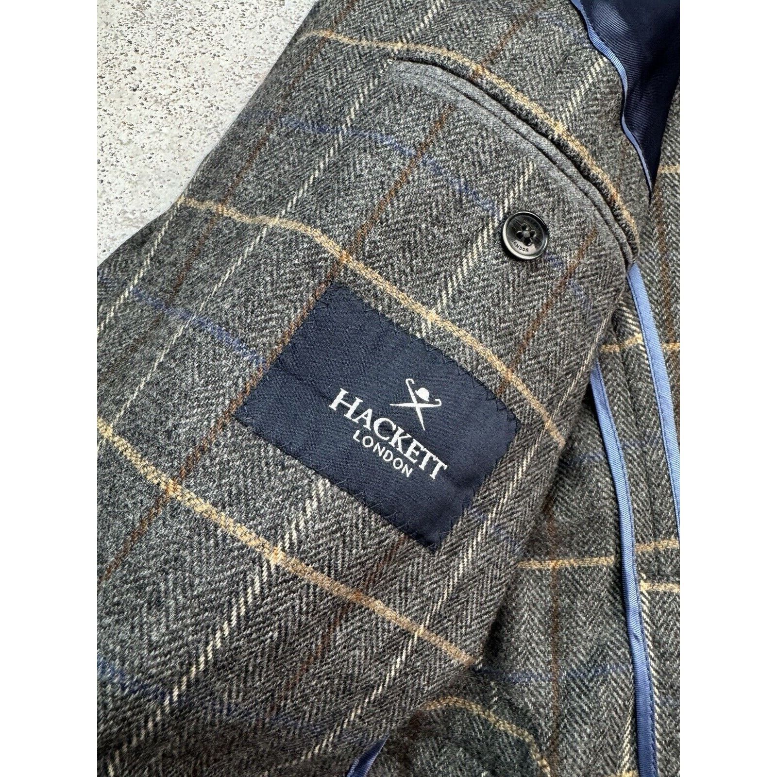 Hackett Hackett London Light Wool Plaid Blazer Jacket Size 40(180) Size 40R - 10 Thumbnail