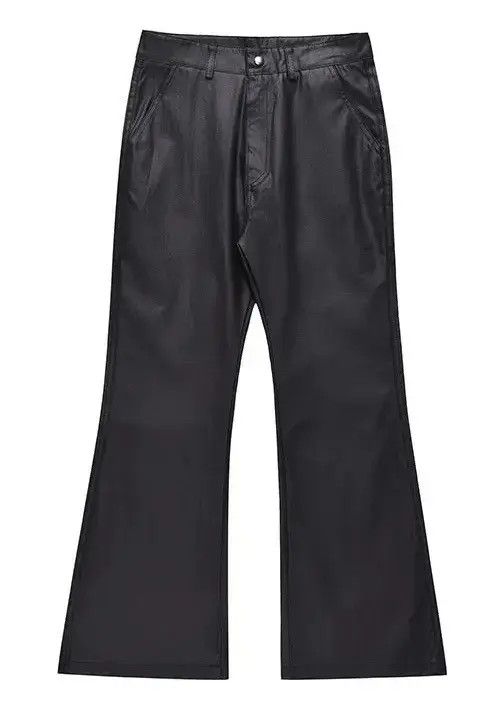 Japanese Brand Tomomi x Rumi Avant garde retro pu leather flare pants Size US 32 / EU 48 - 5 Thumbnail