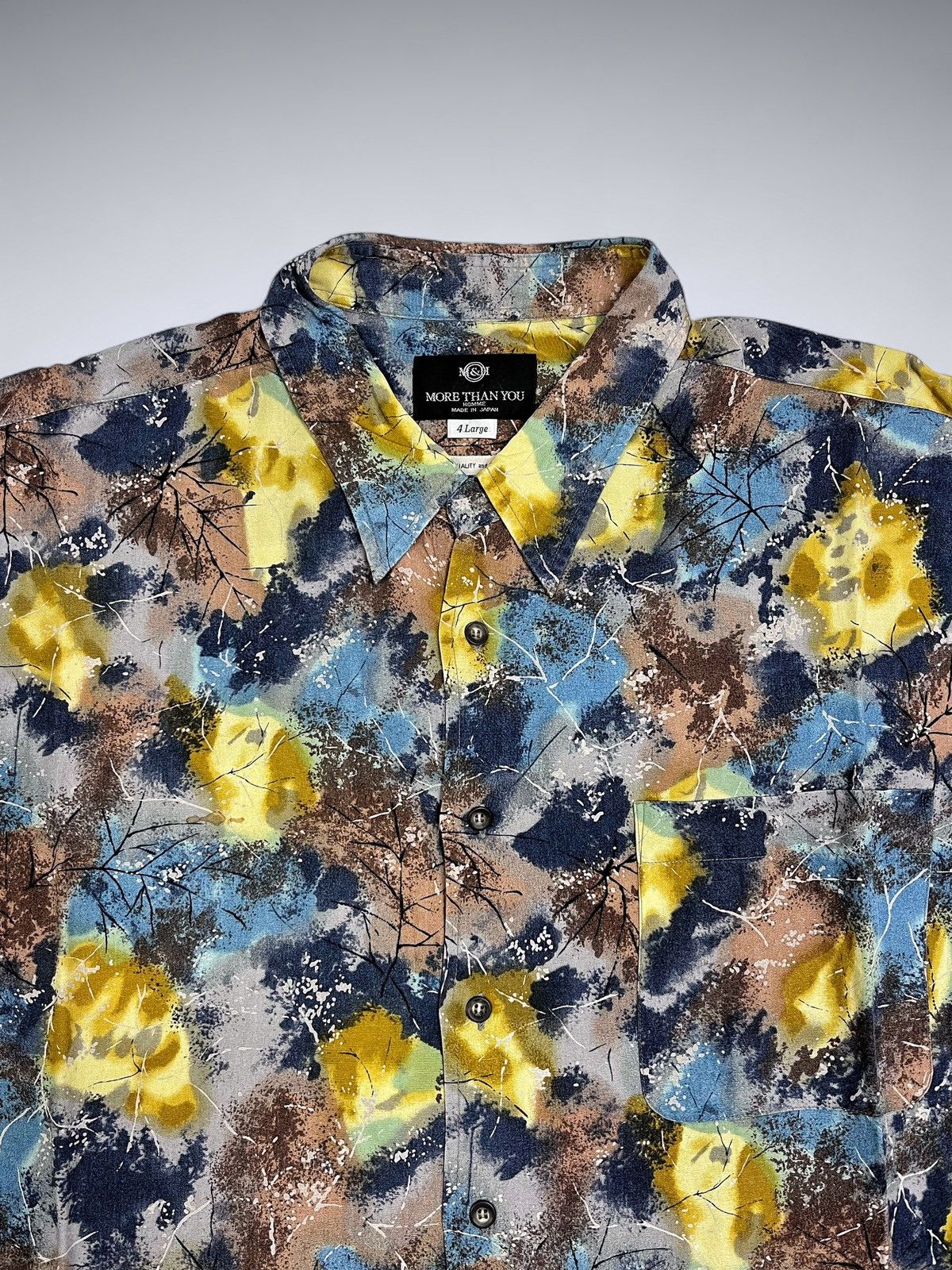 Japanese Brand More Than You Made In Japan Abstract Printed Shirt Size US XXL / EU 58 / 5 - 2 Thumbnail