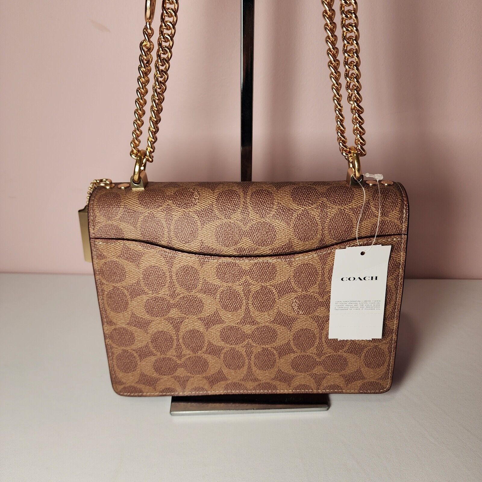 Coach NWT Coach CY814 Klare Crossbody Bag Signature Canvas Rose Size ONE SIZE - 5 Thumbnail