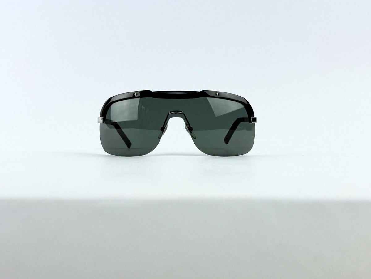 Gucci GUCCI BLACK SHIELD SUNGLASSES Size ONE SIZE - 5 Thumbnail