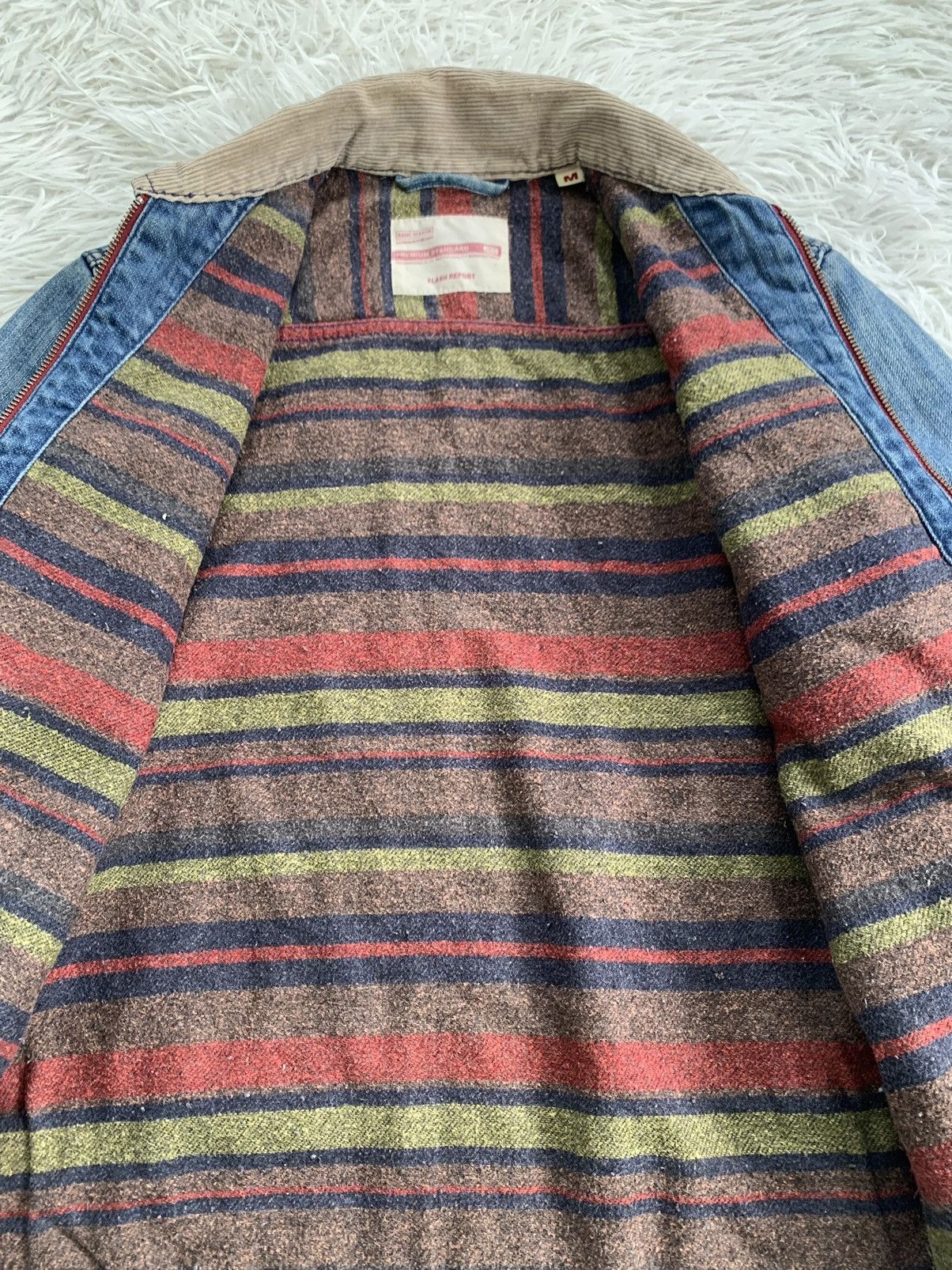 Japanese Brand Vintage Flash Report Denim Jacket Blanket Inner Size US M / EU 48-50 / 2 - 12 Thumbnail