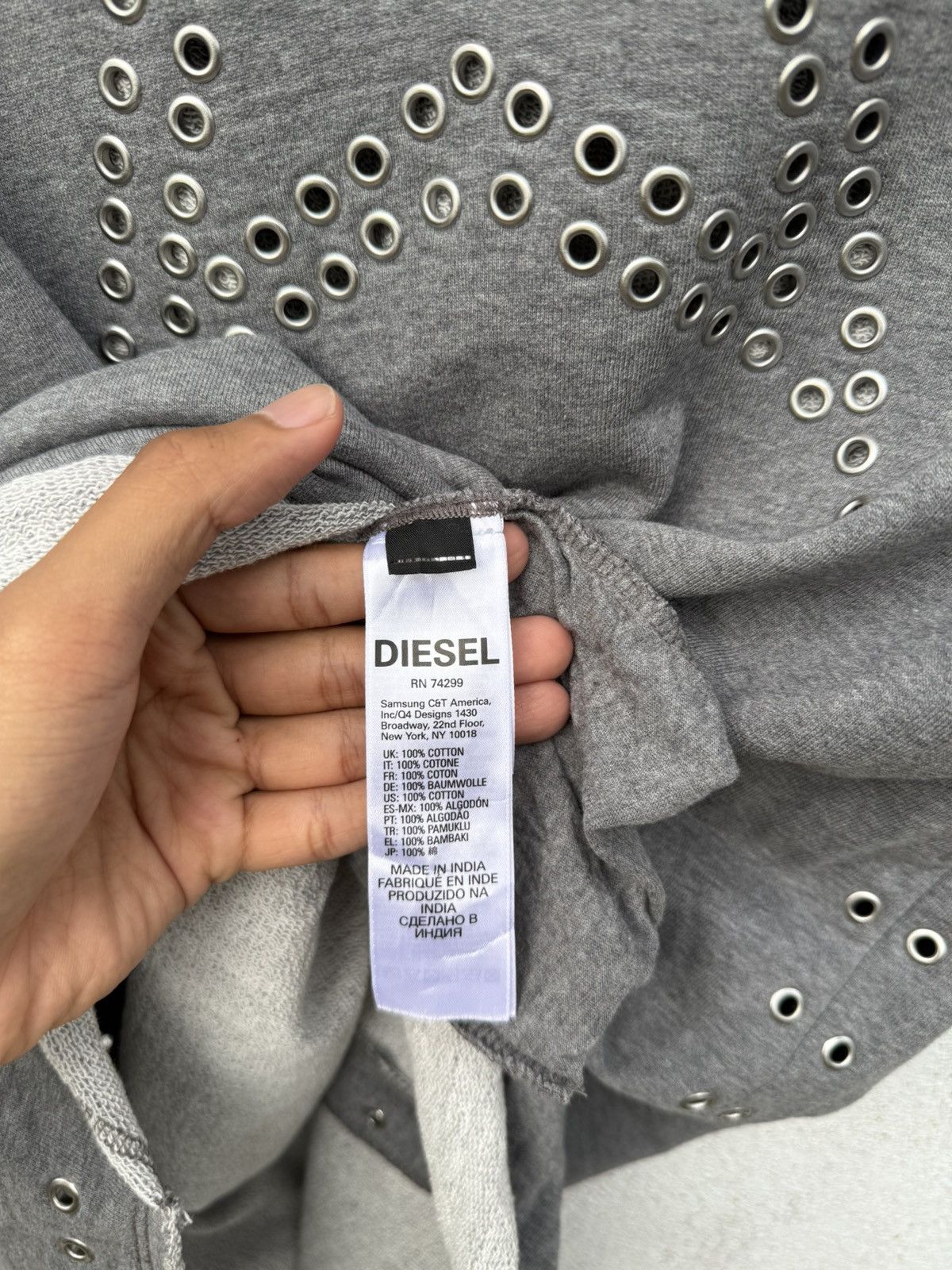 Diesel 2000s Archival Diesel Opium Long Sleeveless Hoodie Size US M / EU 48-50 / 2 - 8 Thumbnail