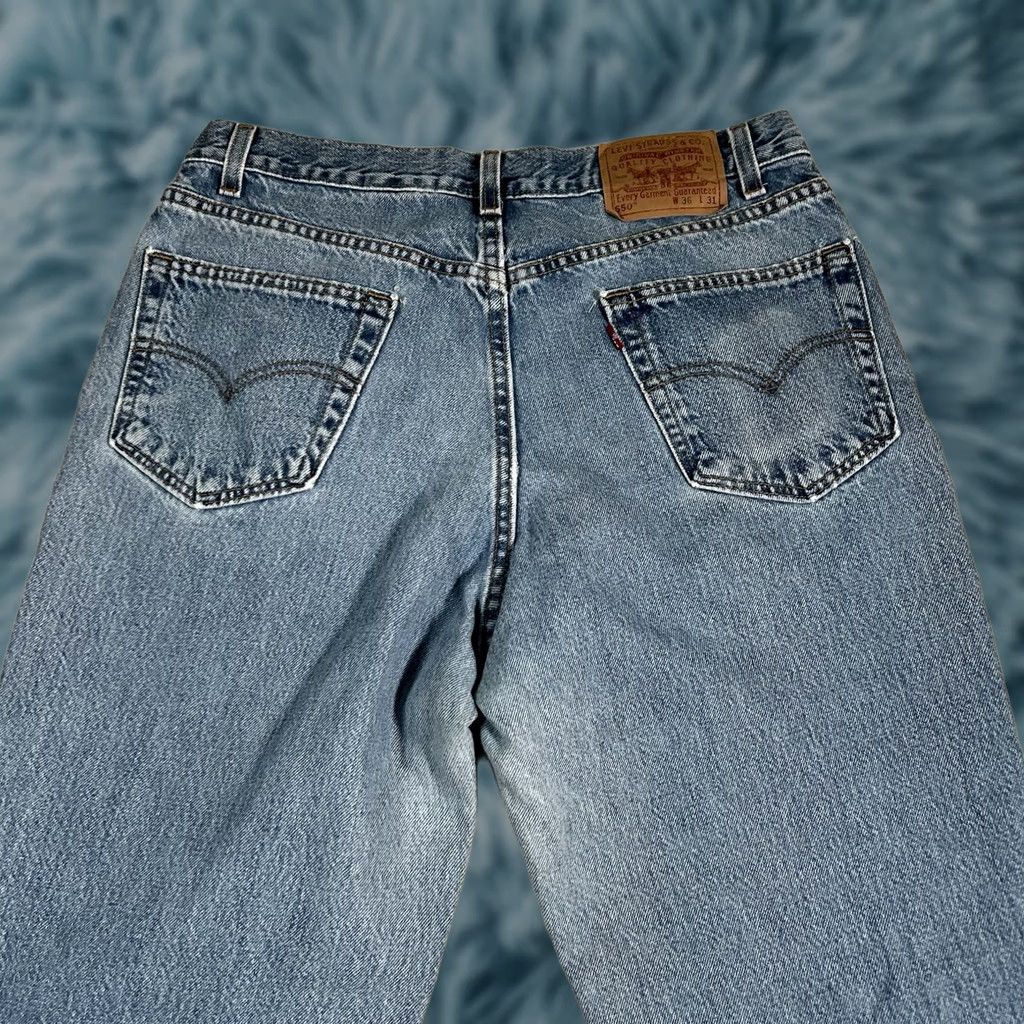 Levi's × Supreme Supreme Levis Pinstripe 550 Jeans blue | Grailed