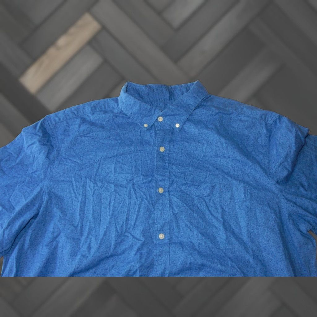 Vineyard Vines Vineyard Vines Men's Button Front Shirt Short Sleeve 2XL Blue Cotton Starfish Size US XXL / EU 58 / 5 - 1 Thumbnail