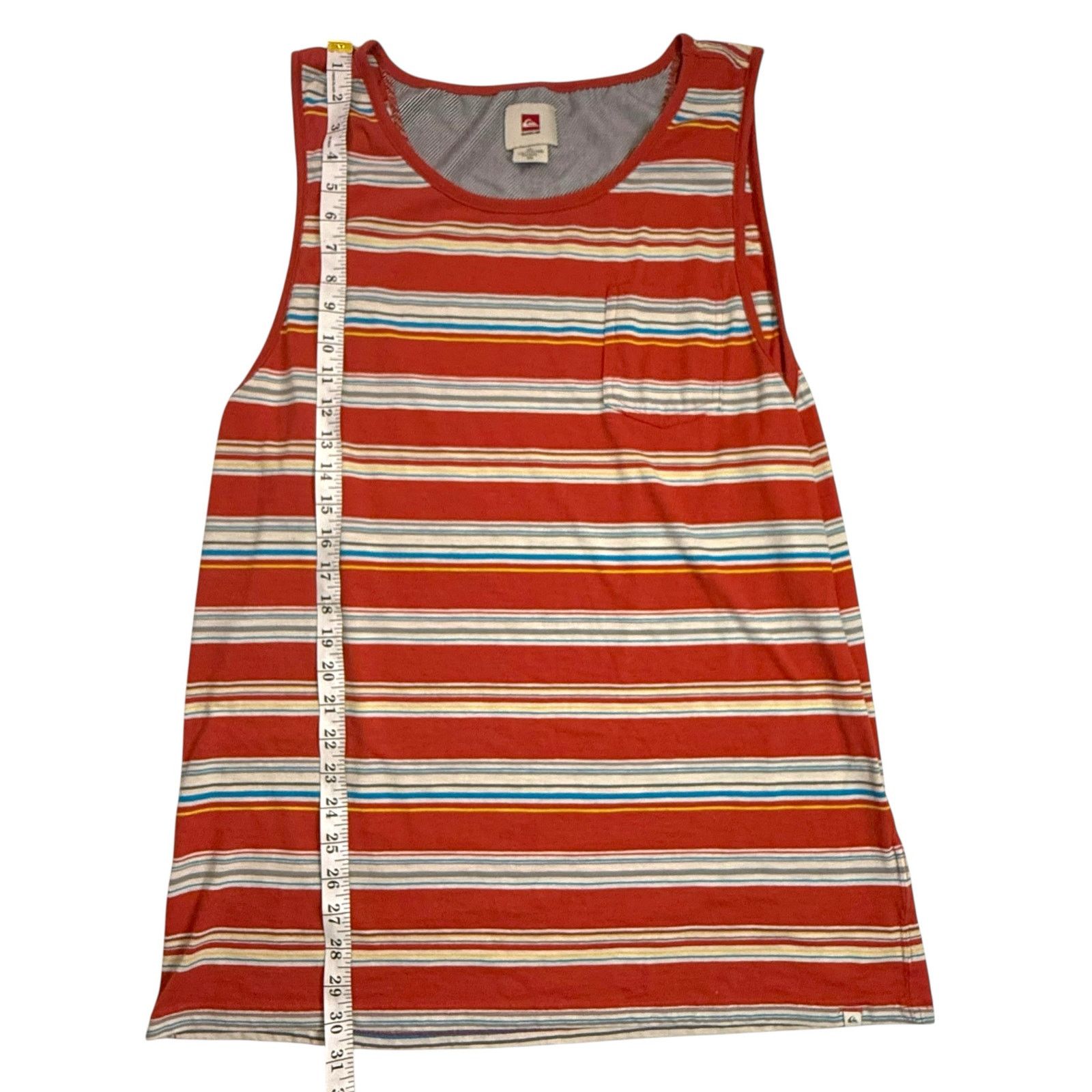 Quiksilver Quiksilver Men’s XXL Red Multicolor Stripe Tank Top Pocket Size US XXL / EU 58 / 5 - 10 Thumbnail