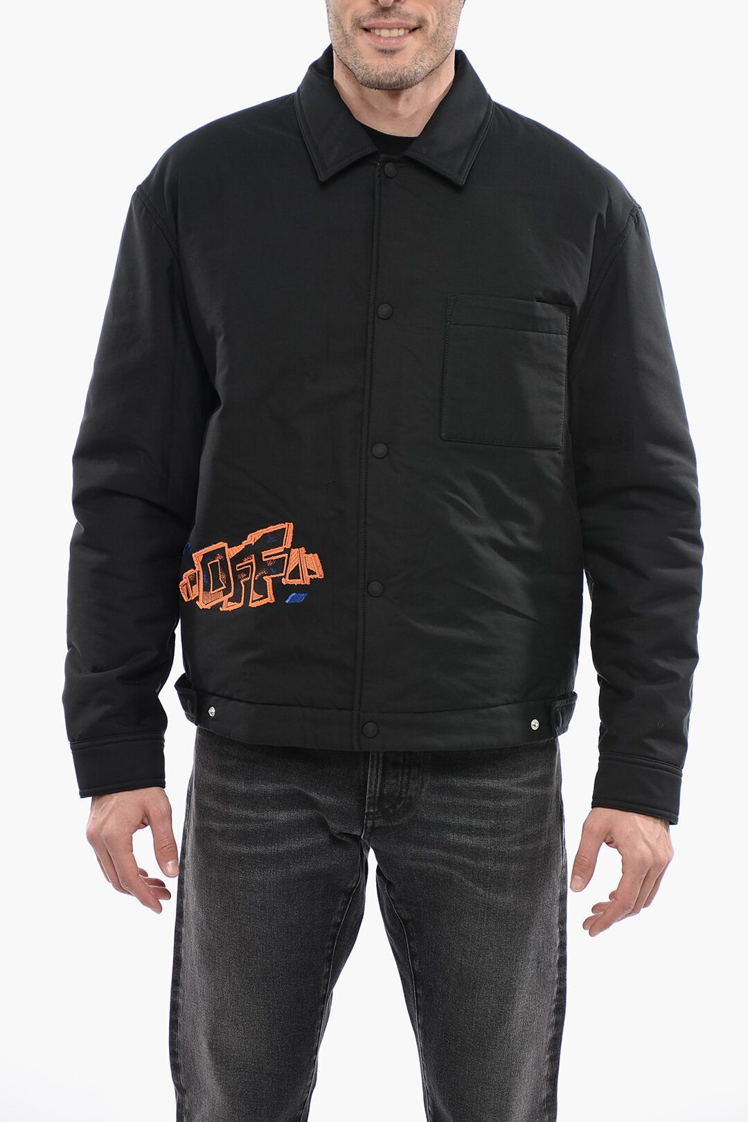 Image of Off White Og1Mm0424 Seasonal Jacket In Black, Men's (Size Small)