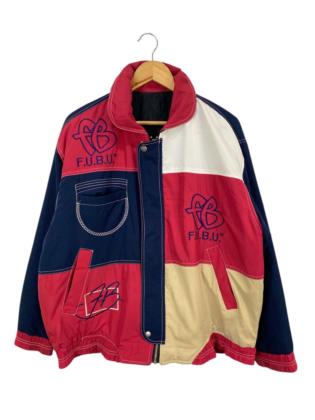 Fubu Fubu multicolor embroidery hip hop jacket Size US L / EU 52-54 / 3 - 4 Thumbnail