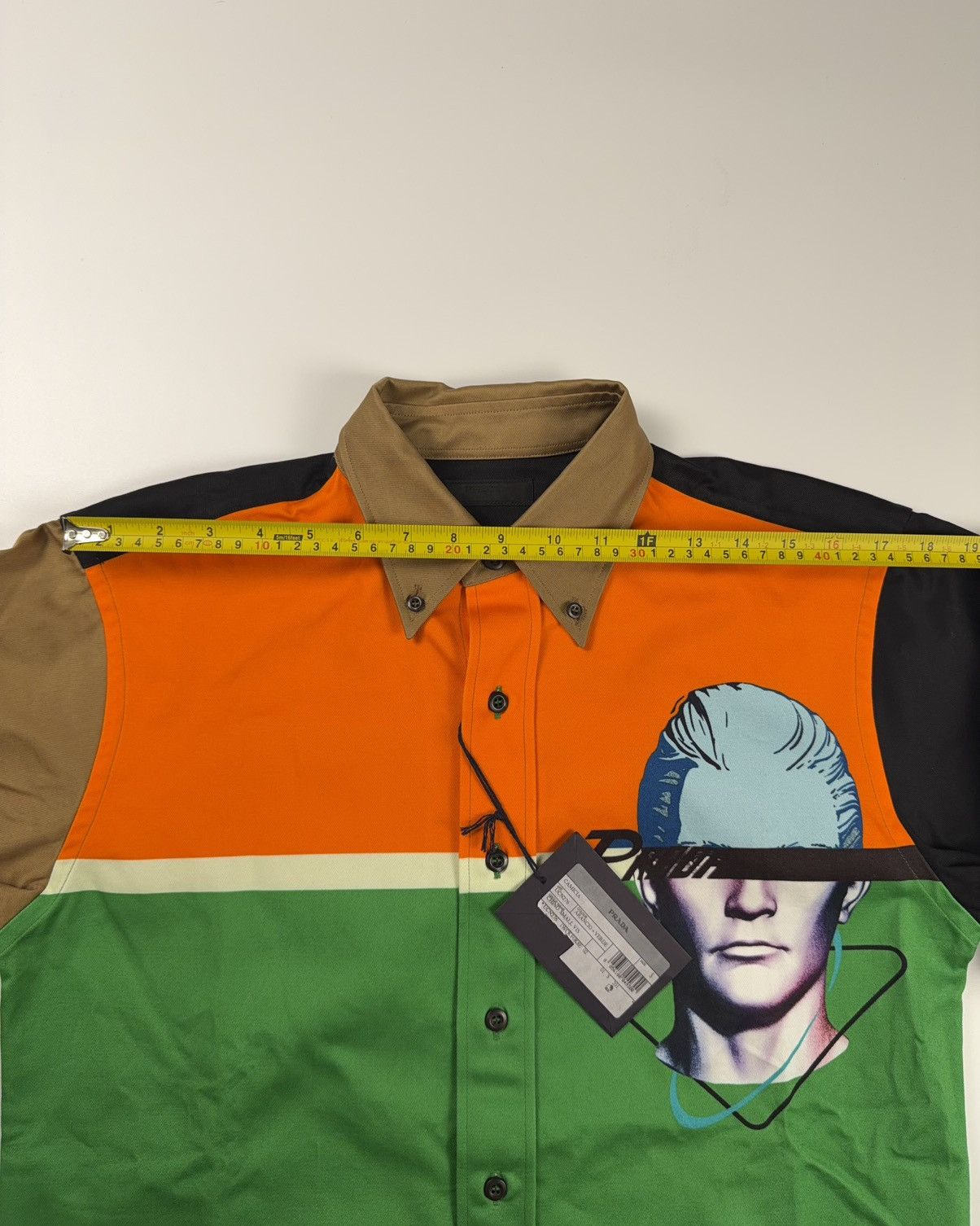 Prada SS20 COLORBLOCK SHIRT Size US S / EU 44-46 / 1 - 17 Thumbnail