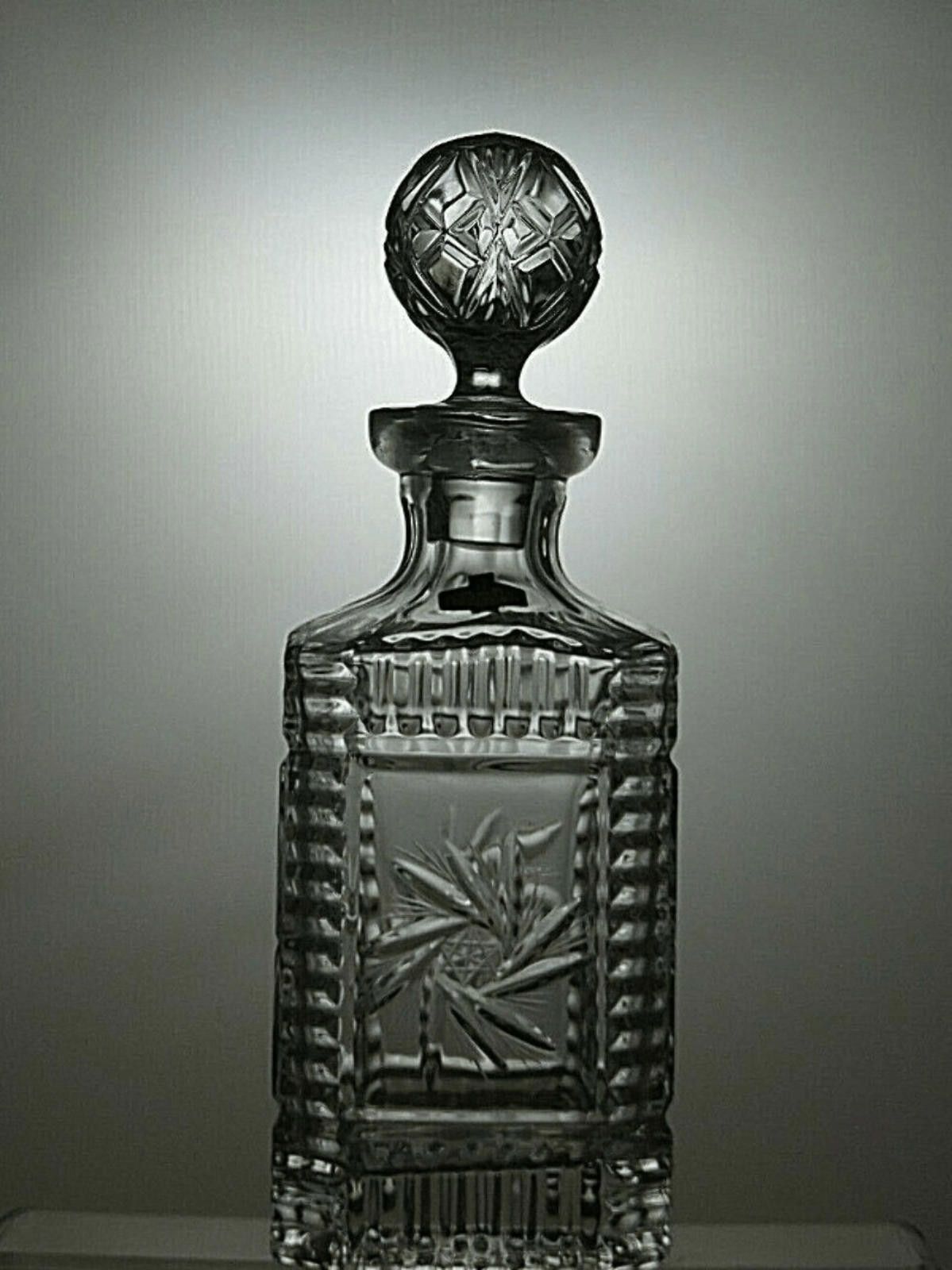 Other Zajecar Crystal Cut Glass Square Whiskey Decanter Stopper Size ONE SIZE - 1 Thumbnail