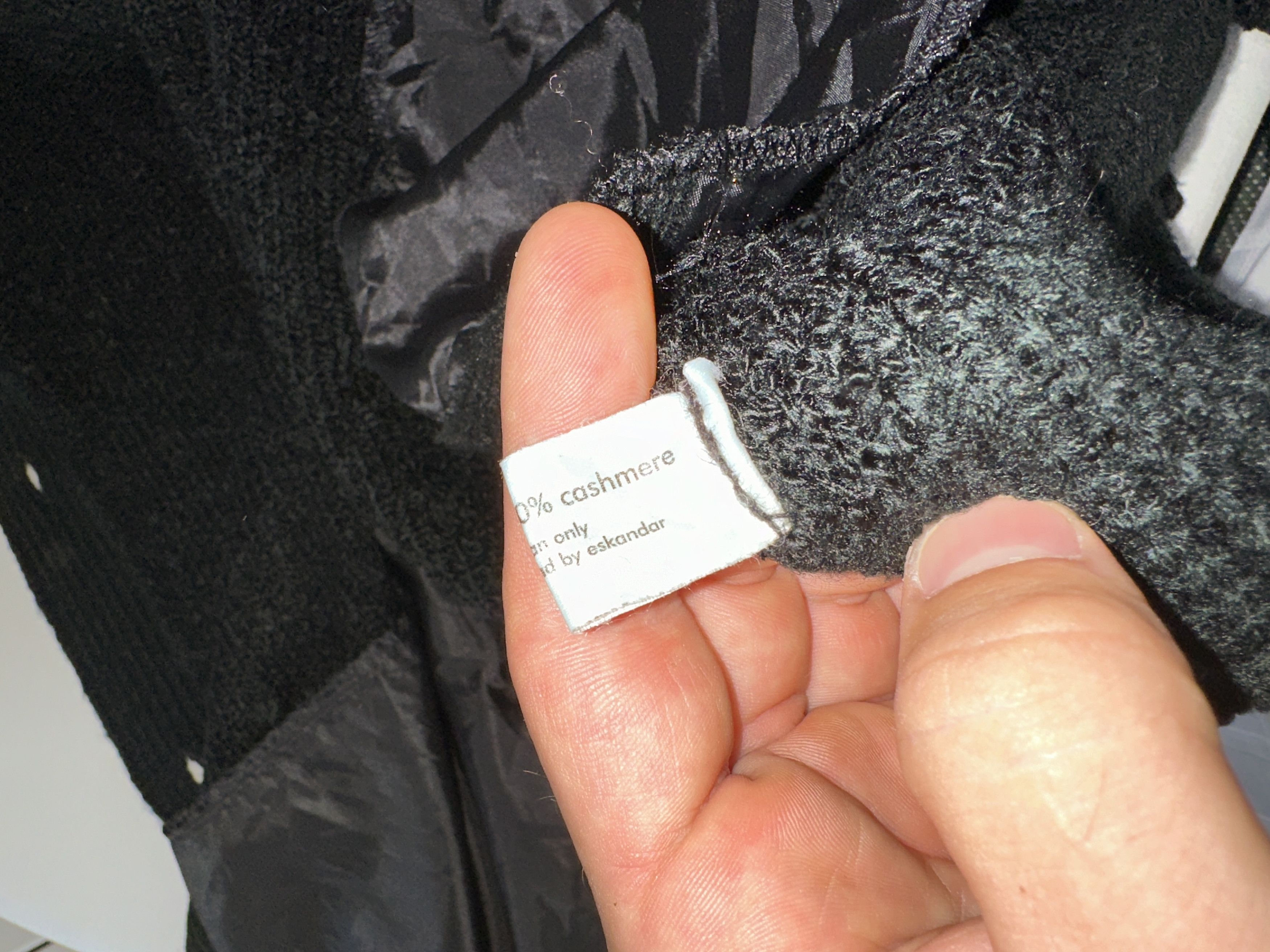 eskandar Eskandar O/S Merino Wool Cashmere Tweed Cardigan One Size Size ONE SIZE - 10 Thumbnail