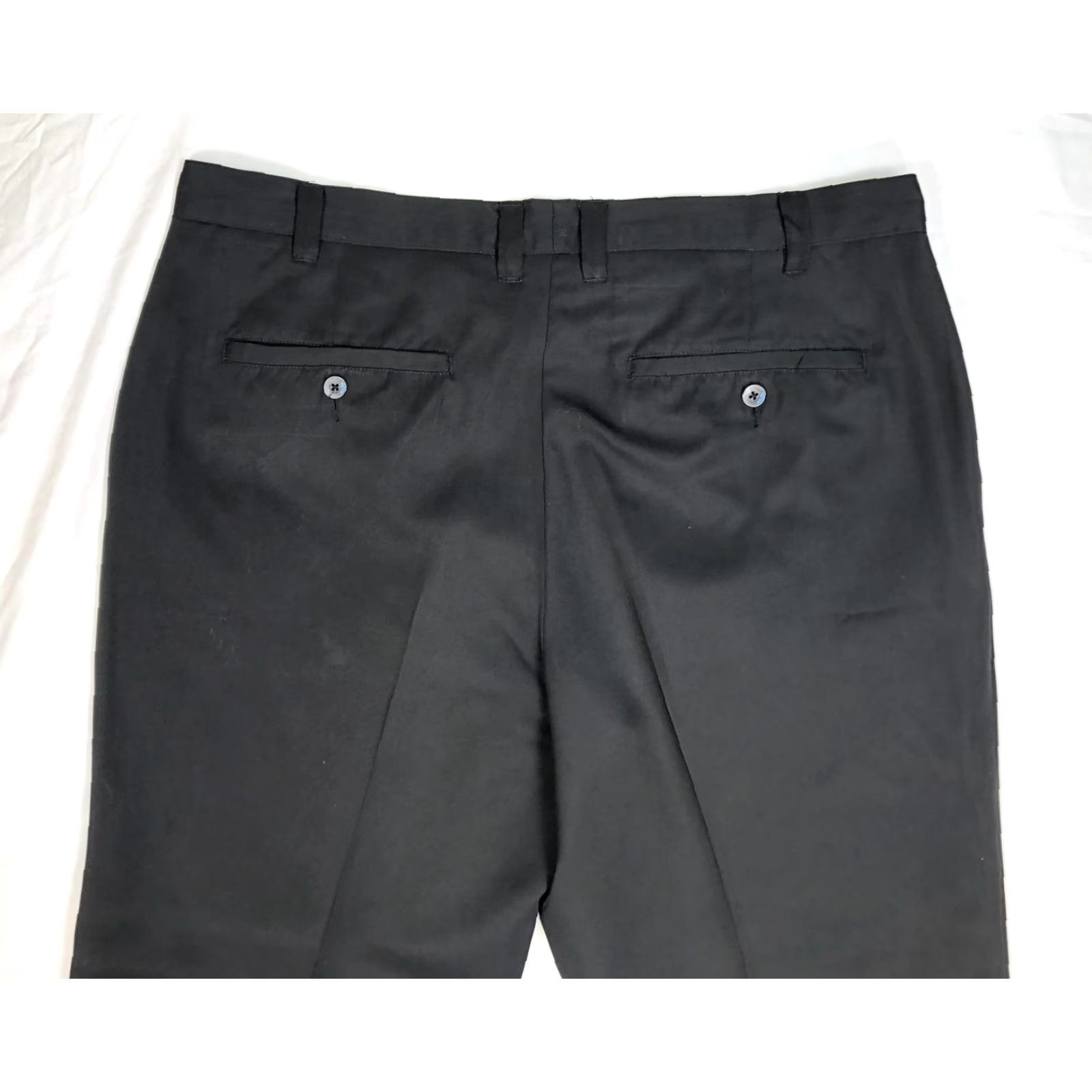 Vintage AUR Men's Black Golf Pants Trousers Flat Front 38 X 32 BT23 Size US 38 / EU 54 - 7 Thumbnail