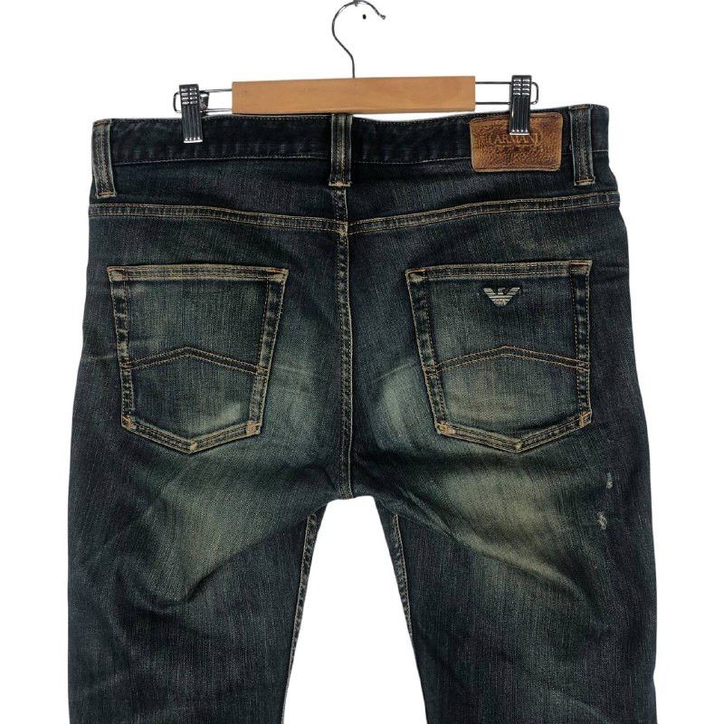 Armani × Jean × Vintage Vintage Armani Distressed Denim Jeans Size US 33 - 5 Thumbnail