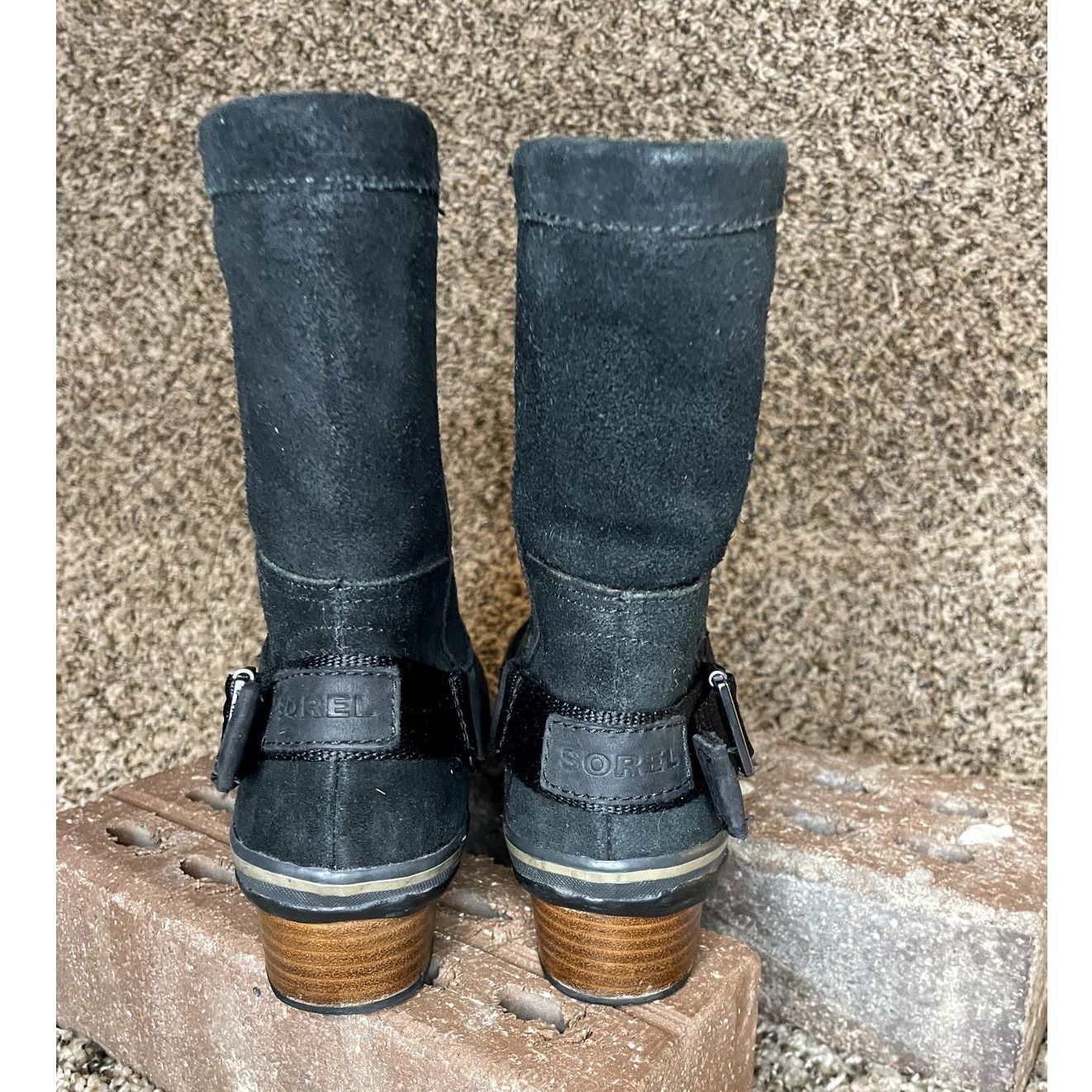 SOREL Sorel Slimshortie Nubuck Leather Ankle Duck Boots Black 5 Size US 5 / IT 35 - 8 Thumbnail