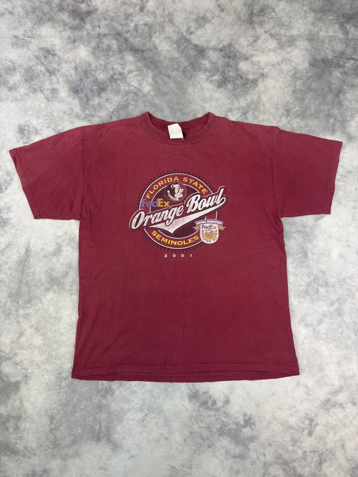 Vintage Vintage Florida State Orange Bowl T shirt 2001 00s graphic Size US L / EU 52-54 / 3 - 1 Thumbnail