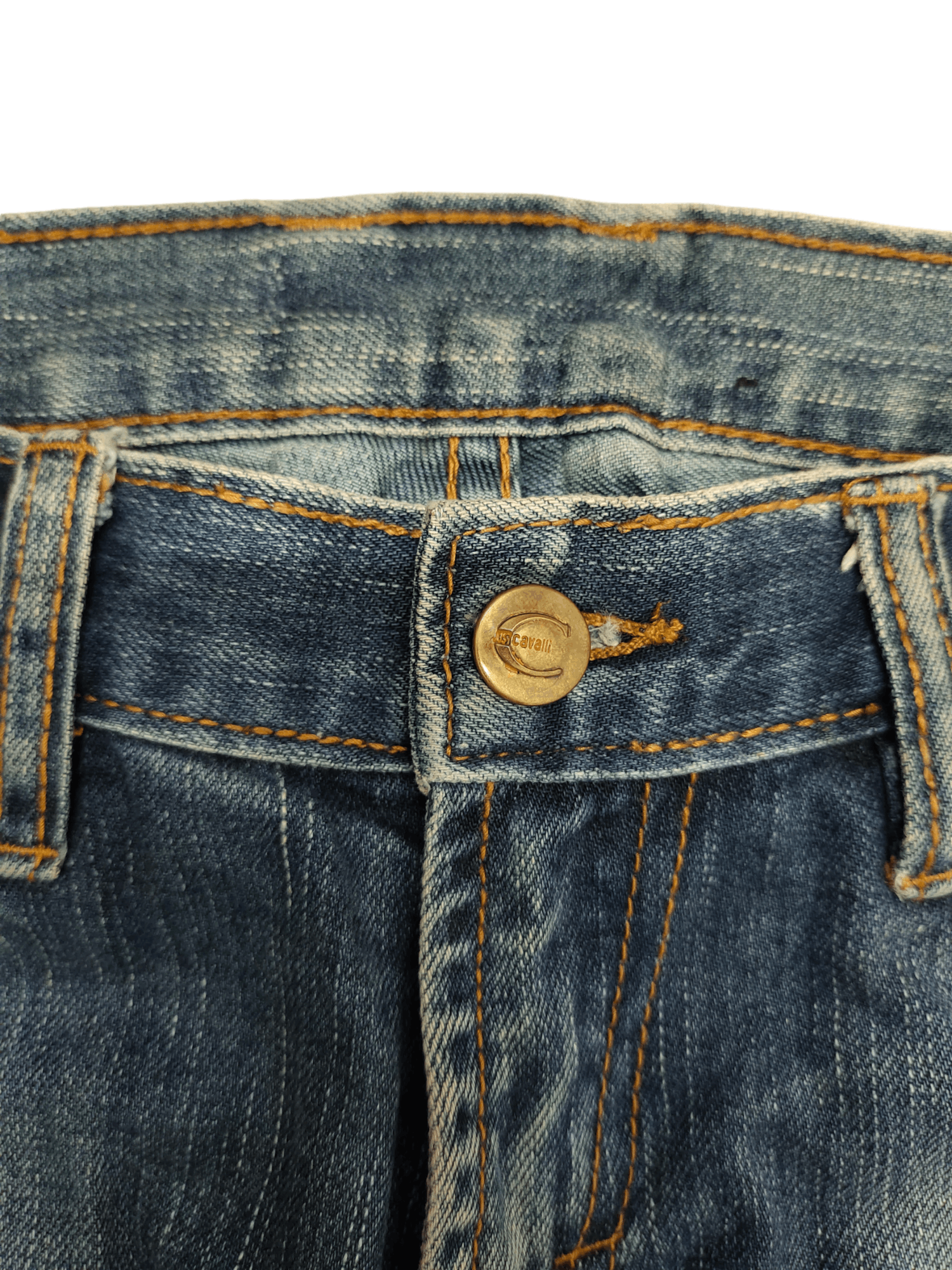 Just Cavalli Just Cavalli Distress Faded Denim Jeans Size US 31 - 5 Thumbnail