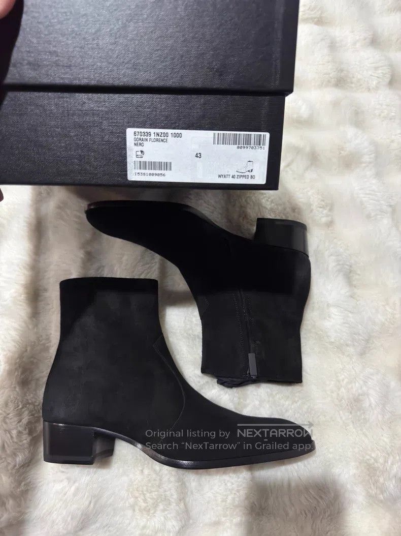 Saint Laurent Paris Saint Laurent Paris Suede Men's Boots Size US 10 / EU 43 - 9 Thumbnail