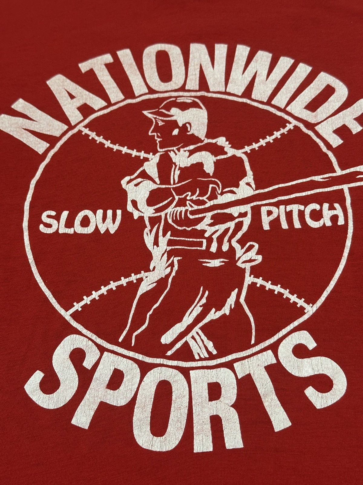 Vintage Vintage 80s Slowpitch Tee Single Stitch 1980’s Screen Stars Size US L / EU 52-54 / 3 - 3 Thumbnail
