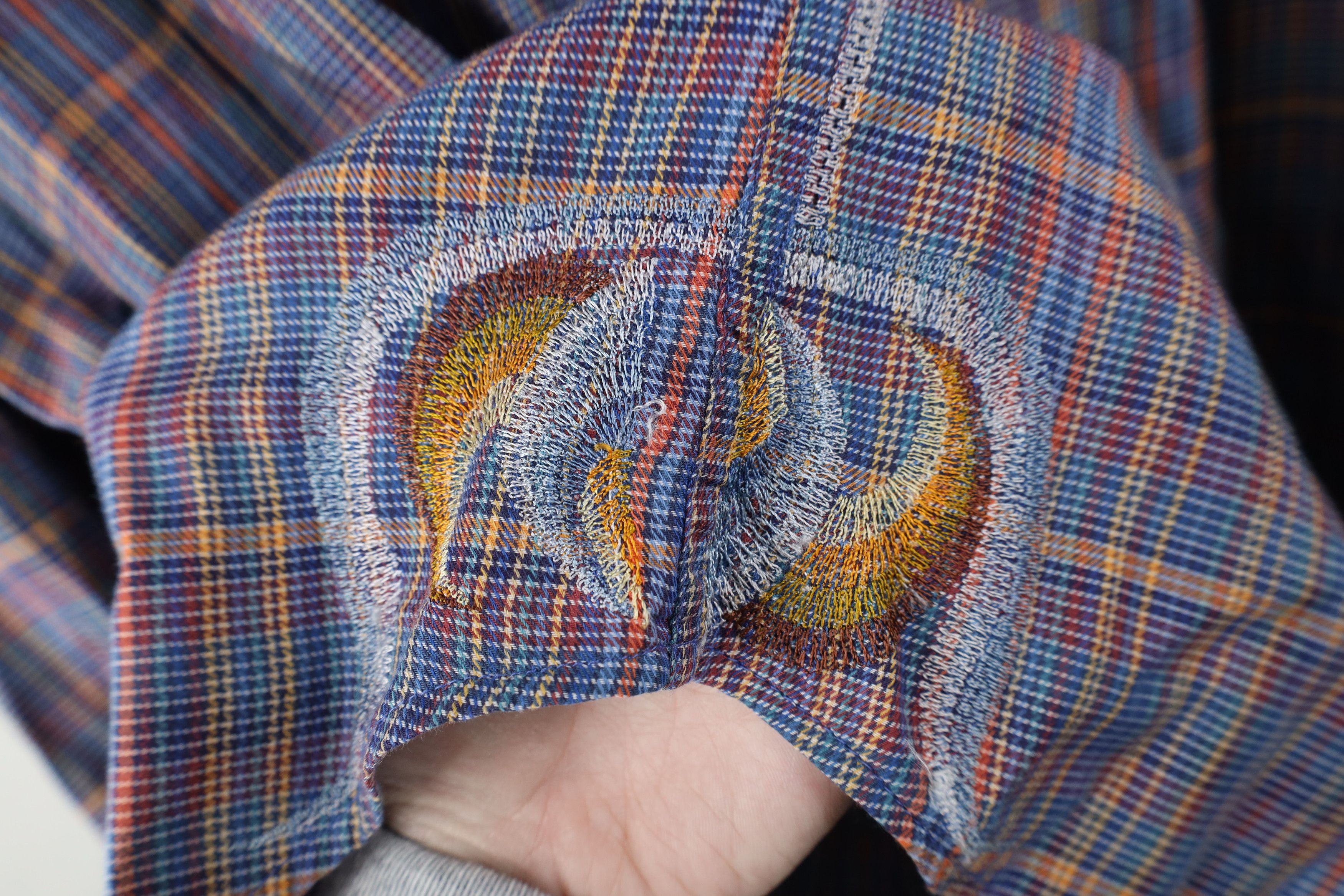 Robert Graham Robert Graham NYC Manhattan Flip Cuff Collared Button Shirt Size US XXL / EU 58 / 5 - 9 Thumbnail