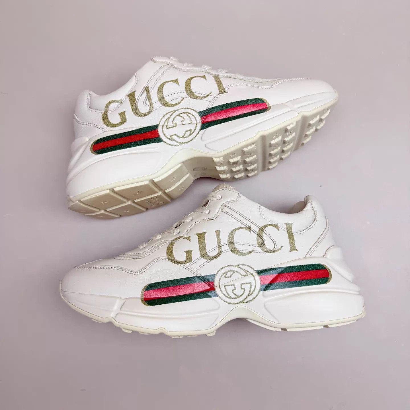 Gucci GUCCI Belt-Printed Dad Sneakers 35 99 New Size US 4.5 / IT 34.5 - 5 Thumbnail