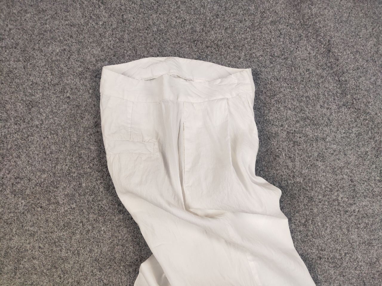 Other Tela Design Regular White Linen blend Solid Trouser Pants Size 30" / US 8 / IT 44 - 3 Thumbnail