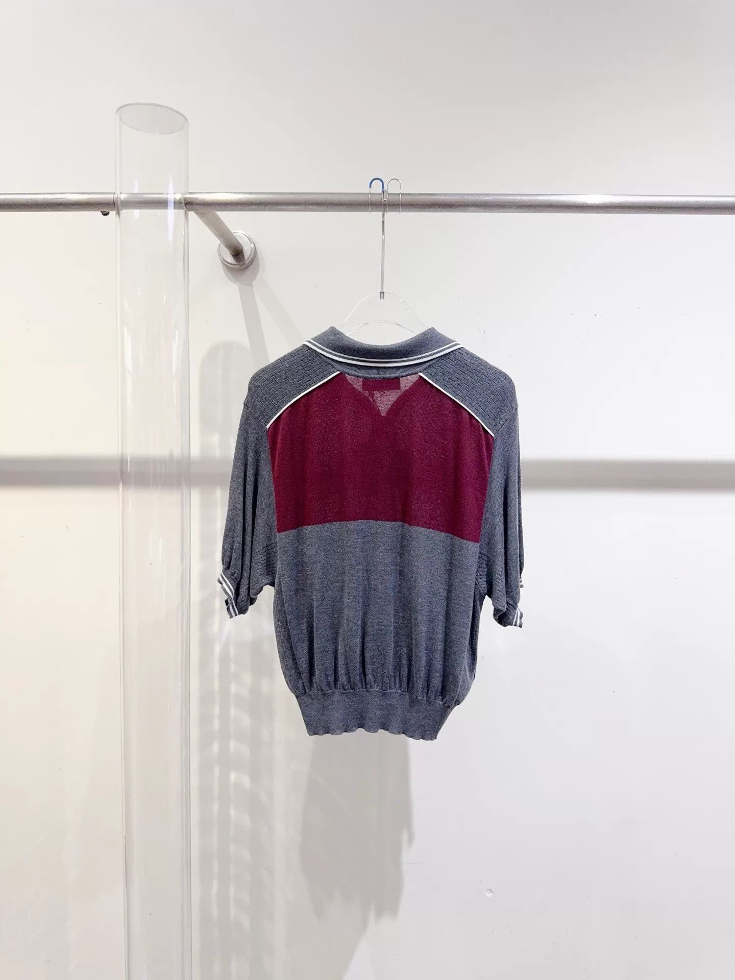 Miu Miu MIU MIU 25 S/S Silk-Cotton Top 38 (Bust 100, L52) Size XS / US 0-2 / IT 36-38 - 4 Thumbnail