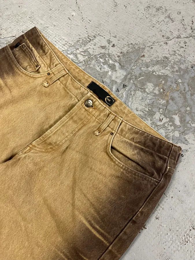Just Cavalli 2000s Cavalli Beige & Brown Gradient Pants Size US 32 / EU 48 - 5 Thumbnail