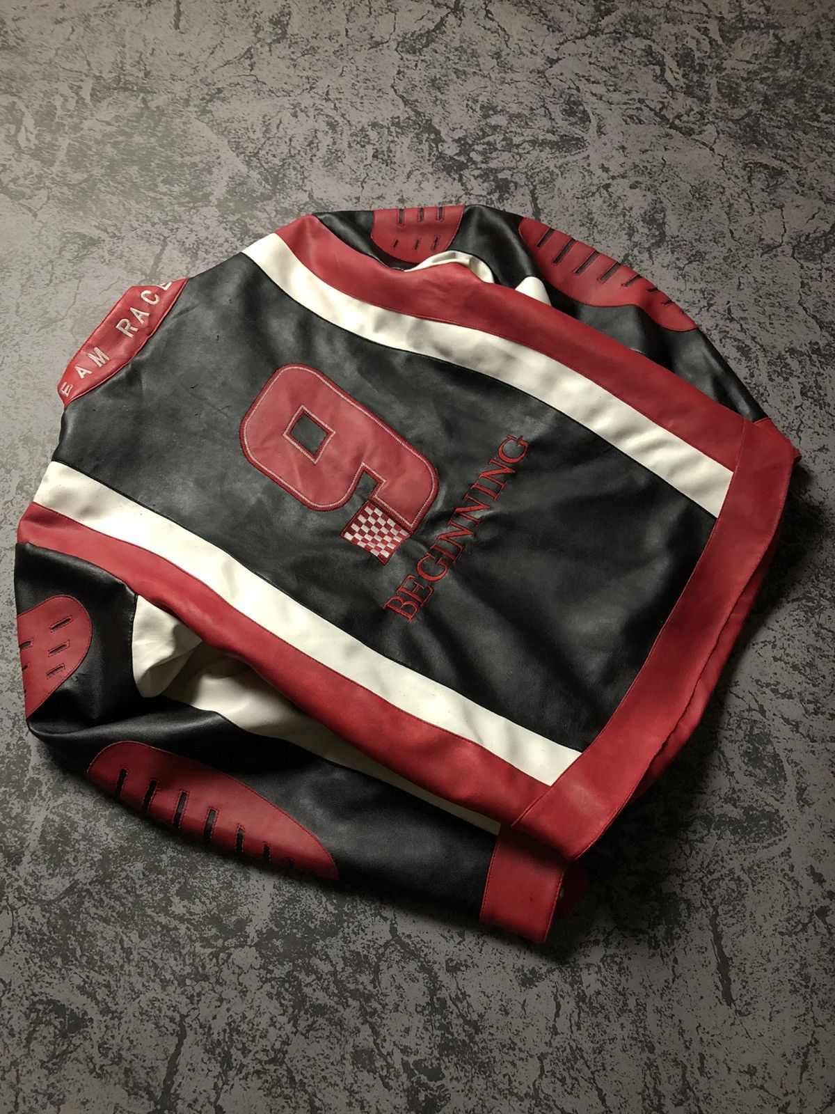 Vintage Vintage Racing Jacket Leather Nypd Chariot Champion Size US M / EU 48-50 / 2 - 10 Thumbnail