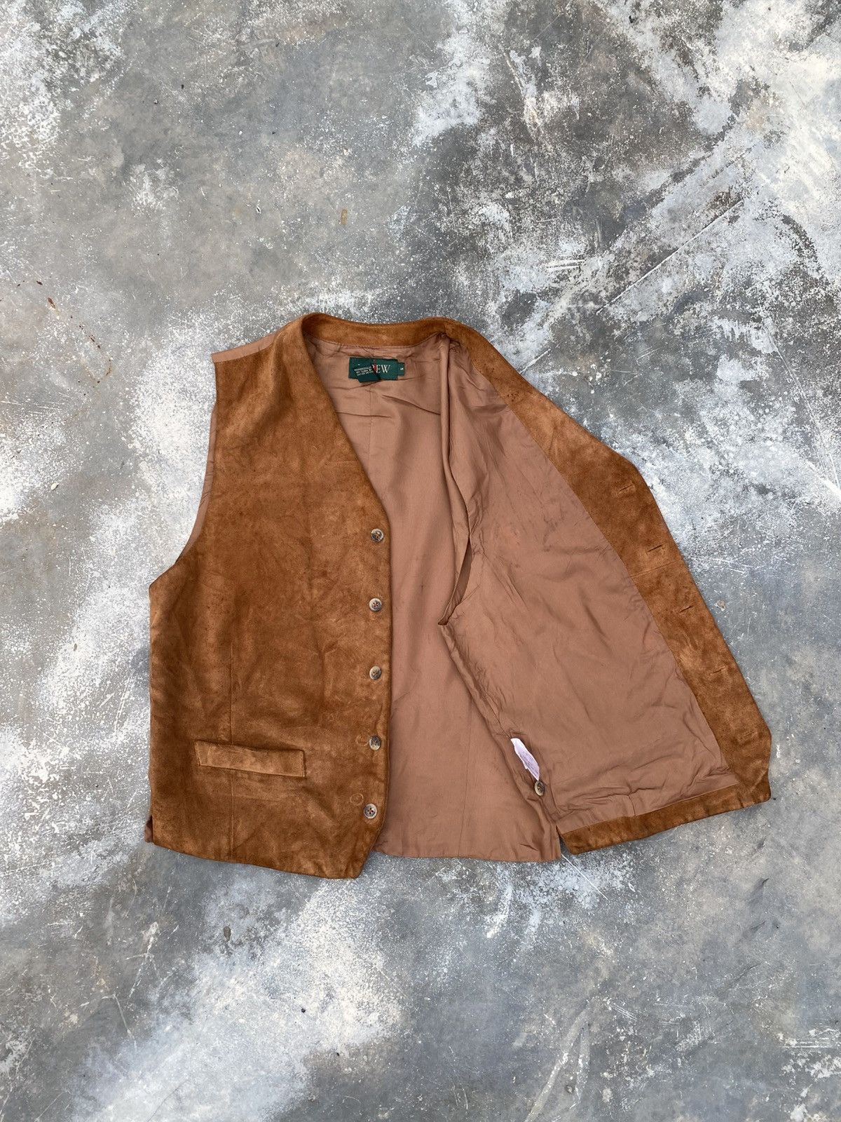 J.Crew × Vintage JCrew cow leather waistcoat Size US S / EU 44-46 / 1 - 3 Thumbnail