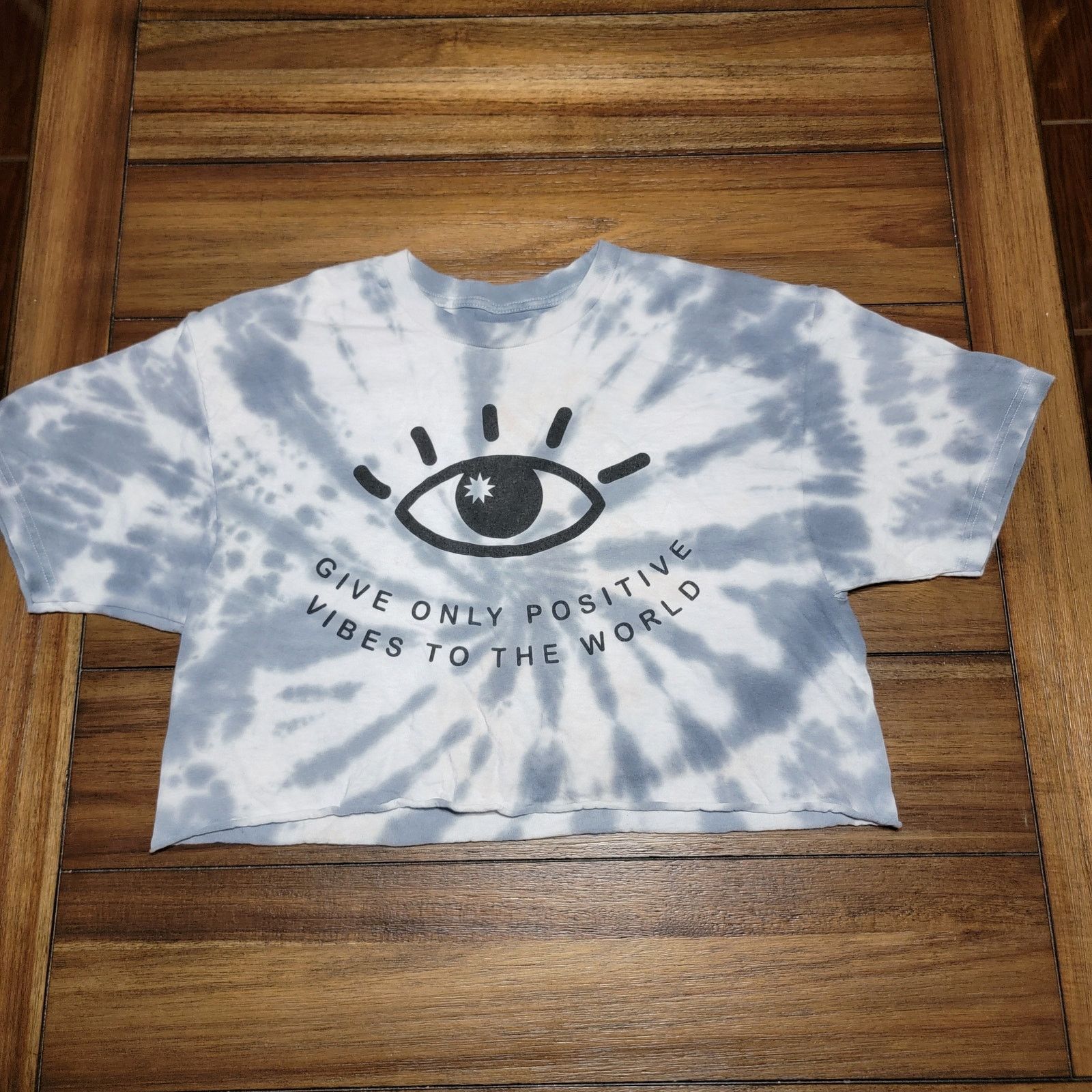 Chemistry Chemistry Crop Tee "...Only Positive Vibes..." Size Large Size L / US 10 / IT 46 - 1 Thumbnail