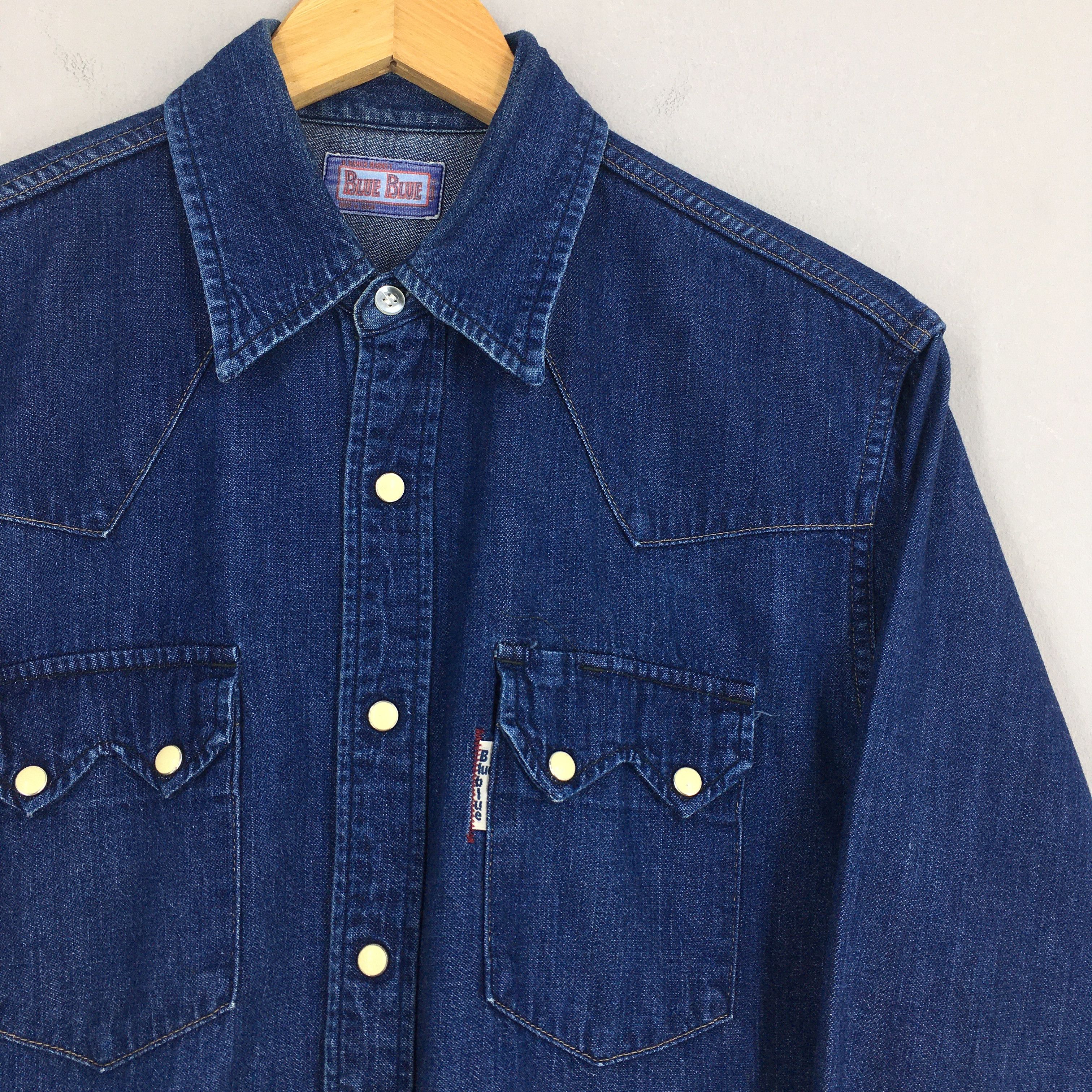 45rpm × Blue Blue Japan × Indigo Vintage Blue Blue Japan Indigo Jeans Kapital Shirt M Size US M / EU 48-50 / 2 - 2 Thumbnail