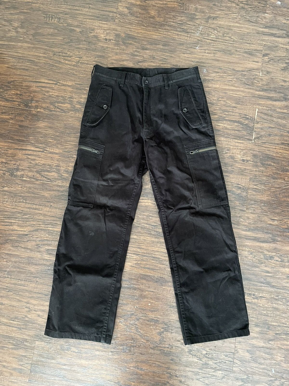 image of Comme Des Garcons Homme 2007 Flight Pants in Black, Men's (Size 33)